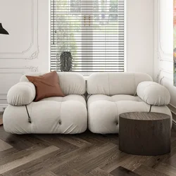 Sofa modułowa Nordic salon Sofa z wełny jagnięcej Sofa kombinowana kanapy do mebli do salonu