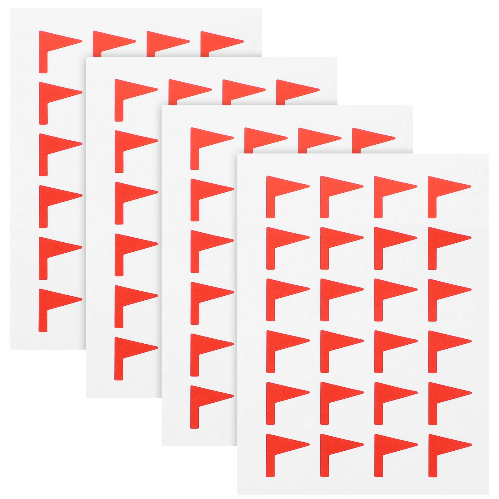 

288 Red Flag Stickers Planner Decorative Daily Colored Label Classification Diy Marking Adhesive Paper Residue Free Office