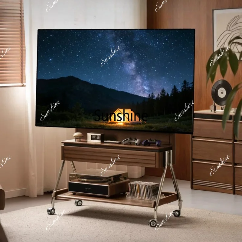 Solid wood TV bracket removable multi-function adjustment TV cabinet hanger