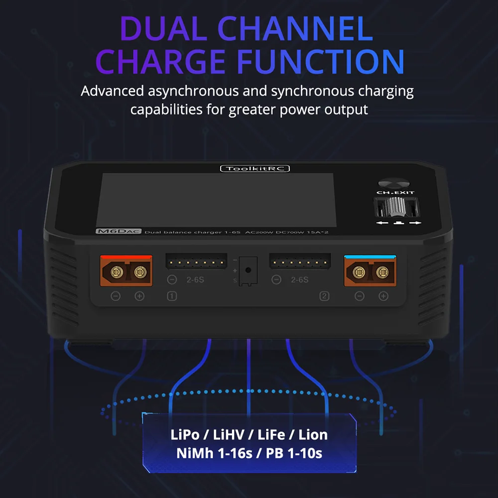 ToolkitRC M6DAC Fast Smart Cha - Toolkitrc M6Dac Smart Charger ulasan dan harga