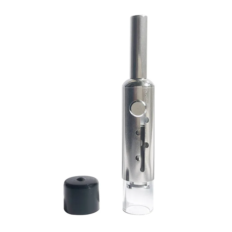 Piston Type Glass Smoking Pipe Mouth Tip Herb Tobacco Pipe Filter Retractable Tobacco Pipe Smoking Accessories