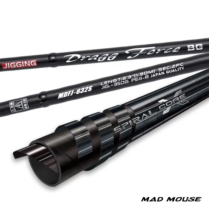 M/MH جودة أجزاء فوجي كاملة الشاطئ القفز قضيب إغراء 12-50 جرام PE 1.2-3 سحب 30 كجم الصيد القفز قضيب #3