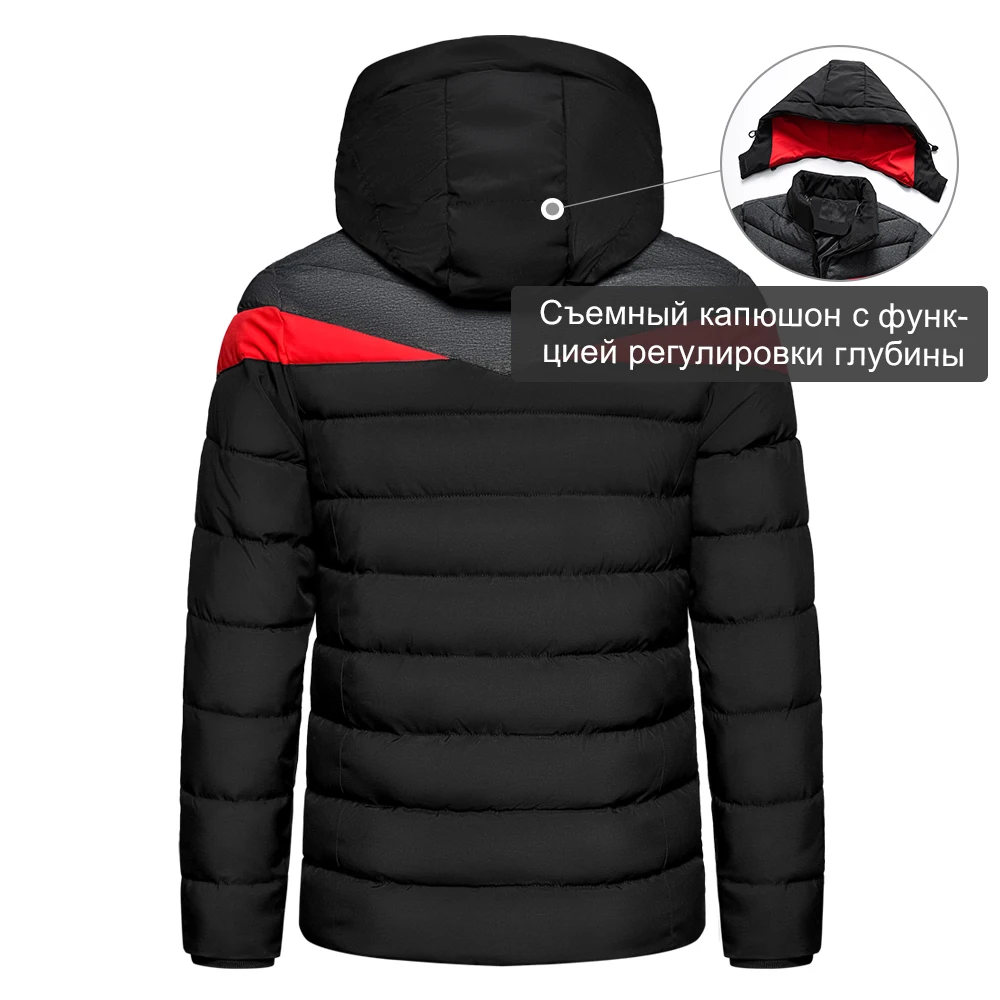 Uomo 2023 inverno nuovo di zecca Casual caldo spesso giacca antivento Parka cappotto uomo moda autunno Outwear cappello staccabile Parka uomo