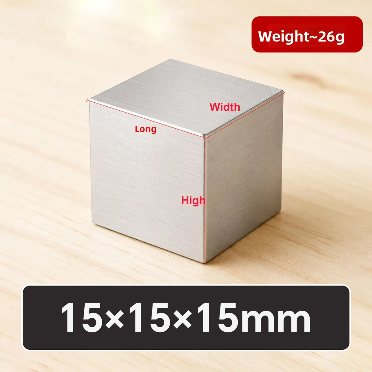 304 Solid Stainless Steel Square Bar Block, Custom Machining Pressure Block & Spacer Pad, Polished Cube Square & Rectangular Sol