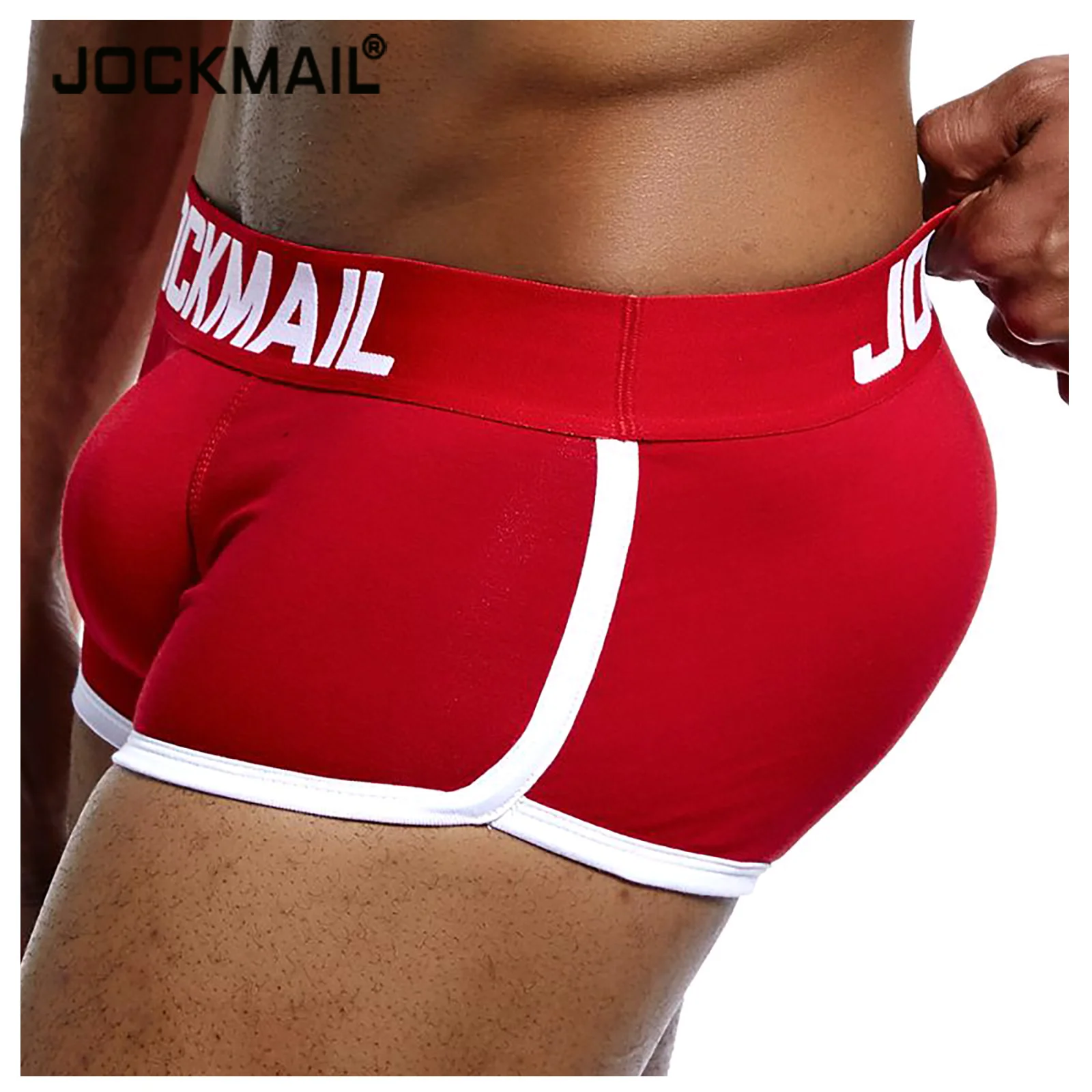 Enhancing Men Boxer 3d Padded Underwear Cycling Underwear Shorts Cotton Breathable Gay Shapewear Front Back Removable Pad