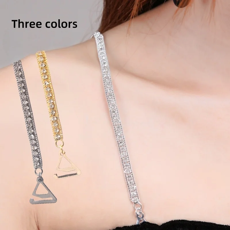 

1Pair Rhinestone Bra Straps Jewelry,Detachable Rhinestones Bra Shoulder Chain,Crystal Lingerie Straps, Underwear Chain for Women