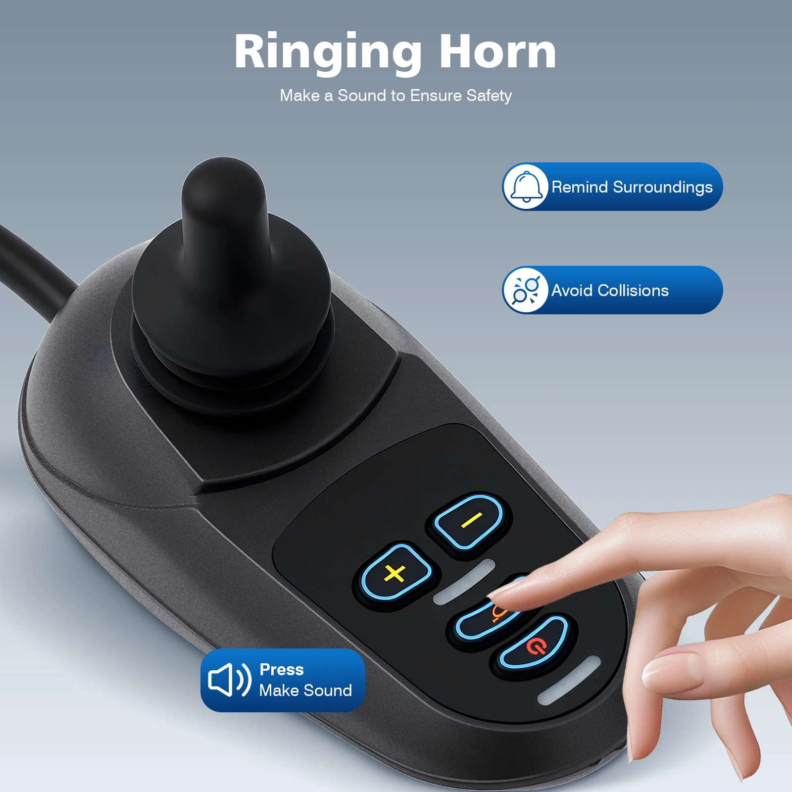 

Electric Wheelchair Joystick Controller 50A 24V with 5 Speed Modes Waterproof Aluminum ABS for Elderly Disabled Mobility Scooter