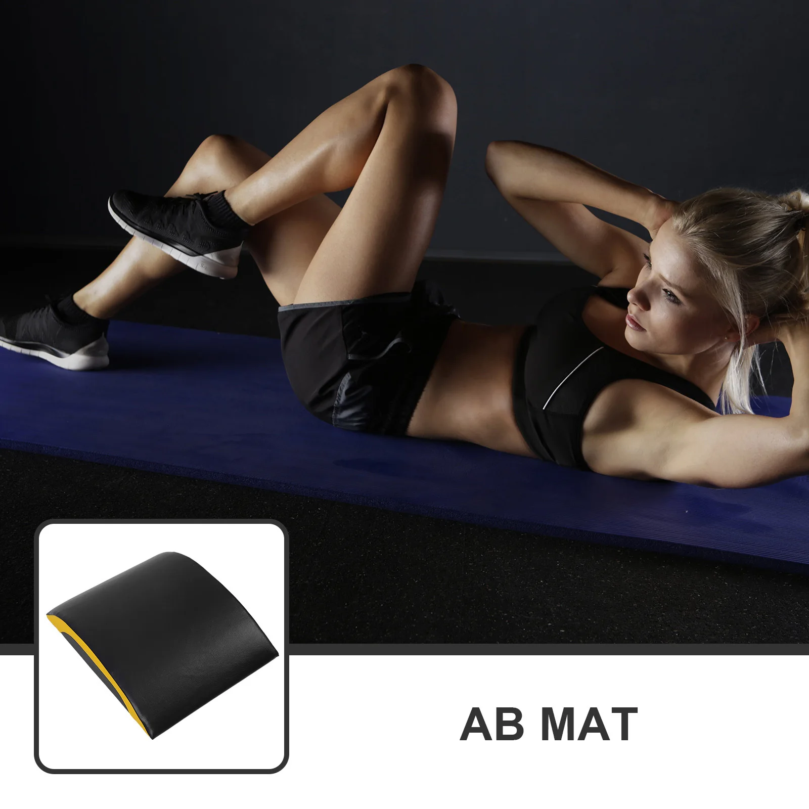 Ab Mat Compact Portable Non-Slip Workout Pad for Sit Ups Push Ups Planks Adjustable Angle Training Equipment for Core Exercise