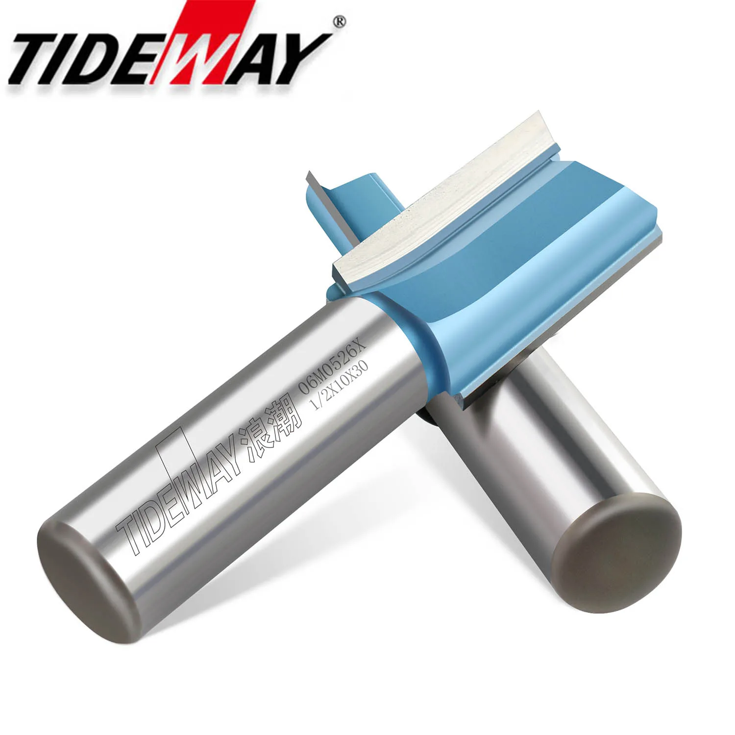 Tideway Industrial Grade Woodworking Slotting Straight Router Bit Metric Double Edge Trimming Cutter Carbide Blade CNC Bit Tools