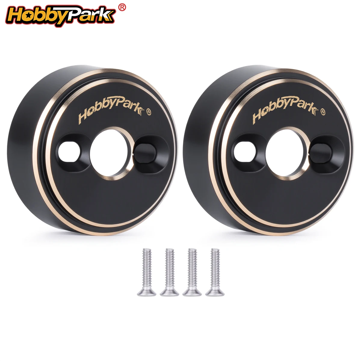 HobbyPark Brass Rear Axle Weights for 1/32 Redcat Ascent-32 RC Crawler Upgrades Parts