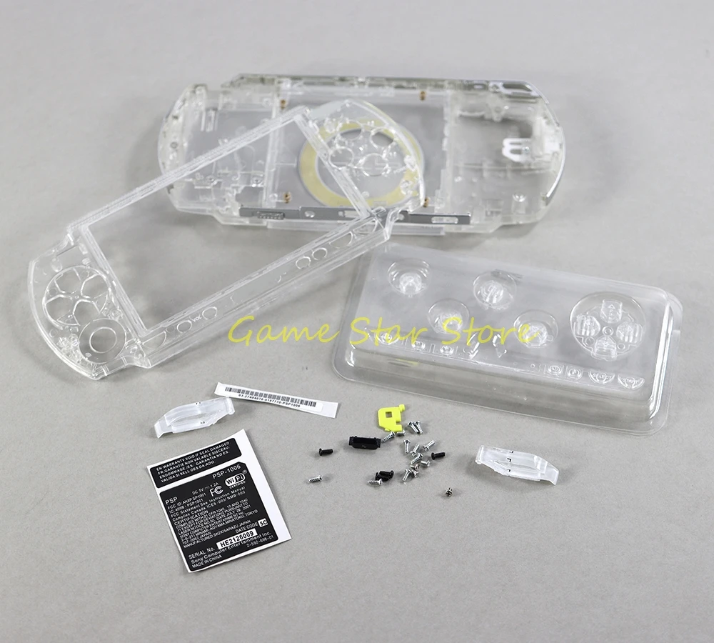 مجموعة كاملة حافظة سكنية ، غطاء صدفة بأزرار ، استبدال لـ PSP ، مجموعة واحدة