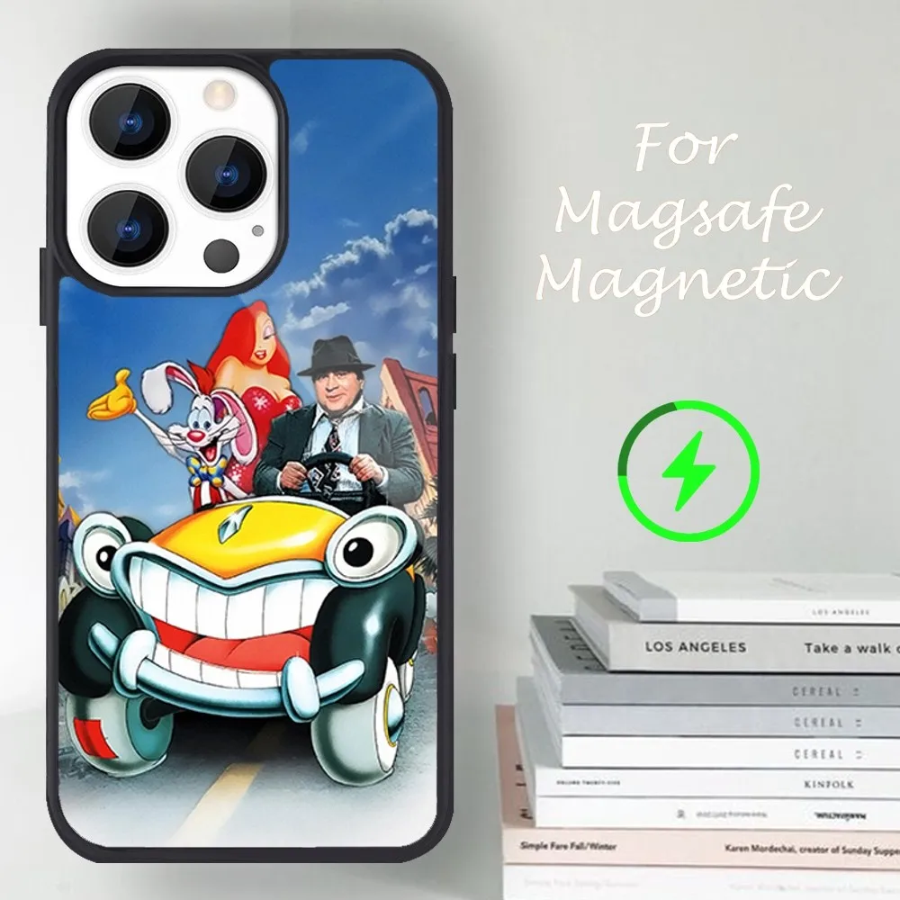 Movie W-Who Framed Roger Rabbit Phone Case For iPhone 14 13 12 11 15 Pro Max Magsafe Magnetic