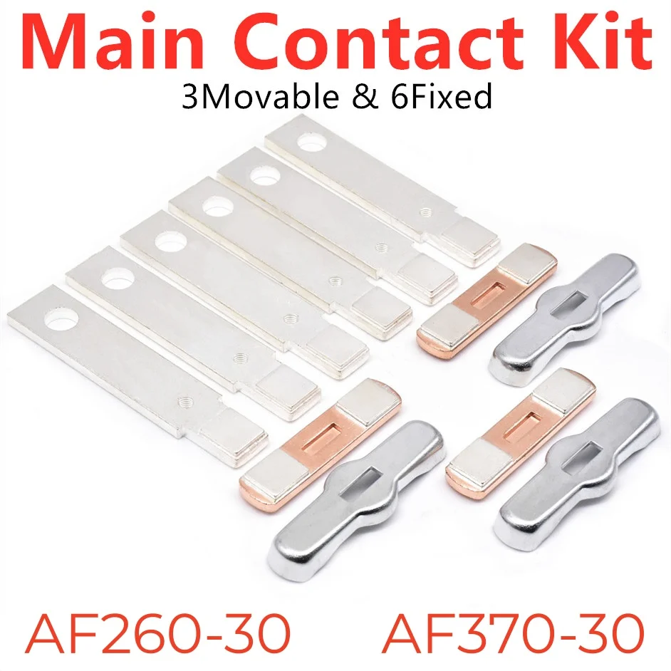

ZL265 Main Contact Kit For AF265-30 AF370-30 Contactor Replacement Kit Moving And Fixed Contact Kit Contactor Spare Parts