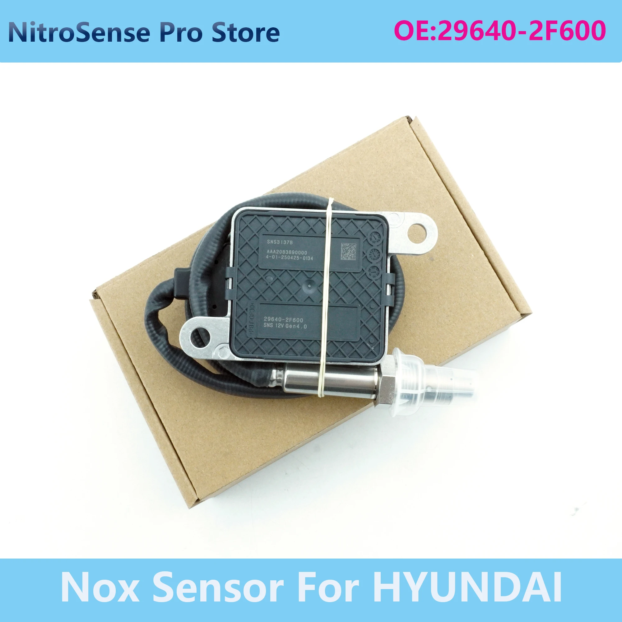 

NOx Sensor 29640-2F600 For HYUNDAI Top-Performance Nitrogen Oxide Sensor 296402F600 SNS3137B High Quality Auto Car Accessories