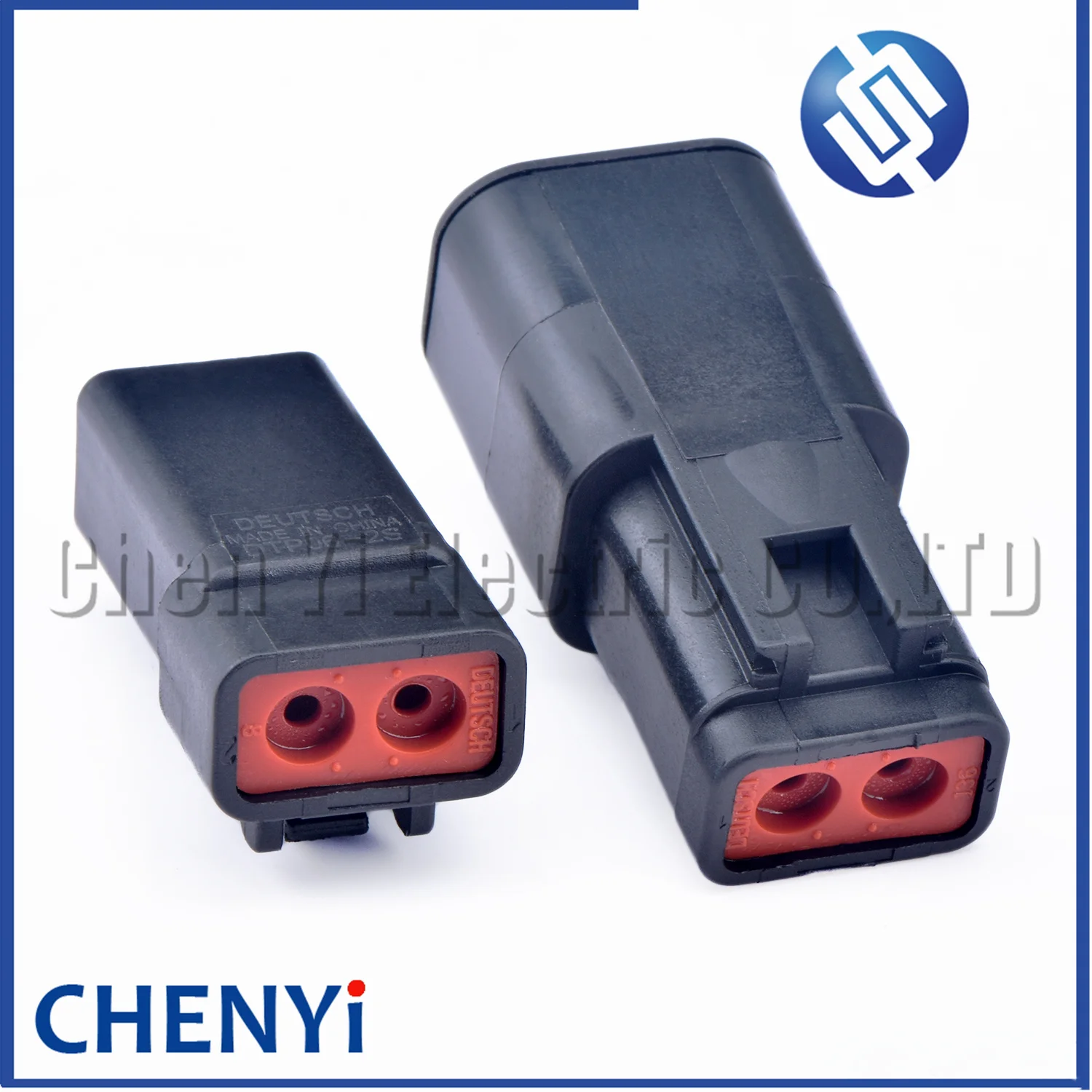 2 Pin DTP series BLACK  Automotive waterproof  connector DTP06-2S DTP04-2P DTP06-2S-E004 DTP04-2P-E004 with Pin terminal 12 AWG