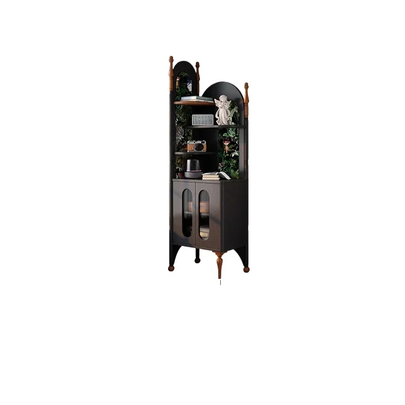 Corner Cabinet Small Apartment Living Room Corner Shelf Triangle Cabinet Solid Wood Multi-layer Shelf