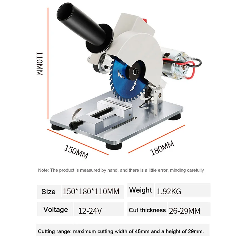 Electric Mini Circular Saw Multifunctional Cutting Machine Household Desktop Woodworking Stone Steel Plastic 45 Degree Chainsaw