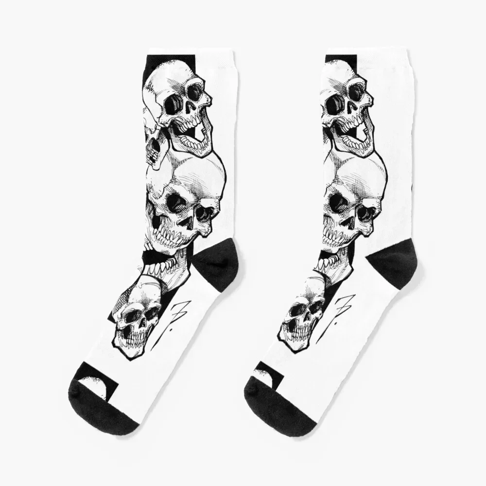 

Pillar of Skulls Socks Novelties floral professional running Socks Men Women's