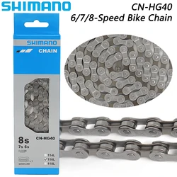 SHIMANO TOURNEY CN-HG40 6/7/8 Speed MTB Bike Chain HG Bicycle Chain 116 Links with Quick Link Original Cycling Parts