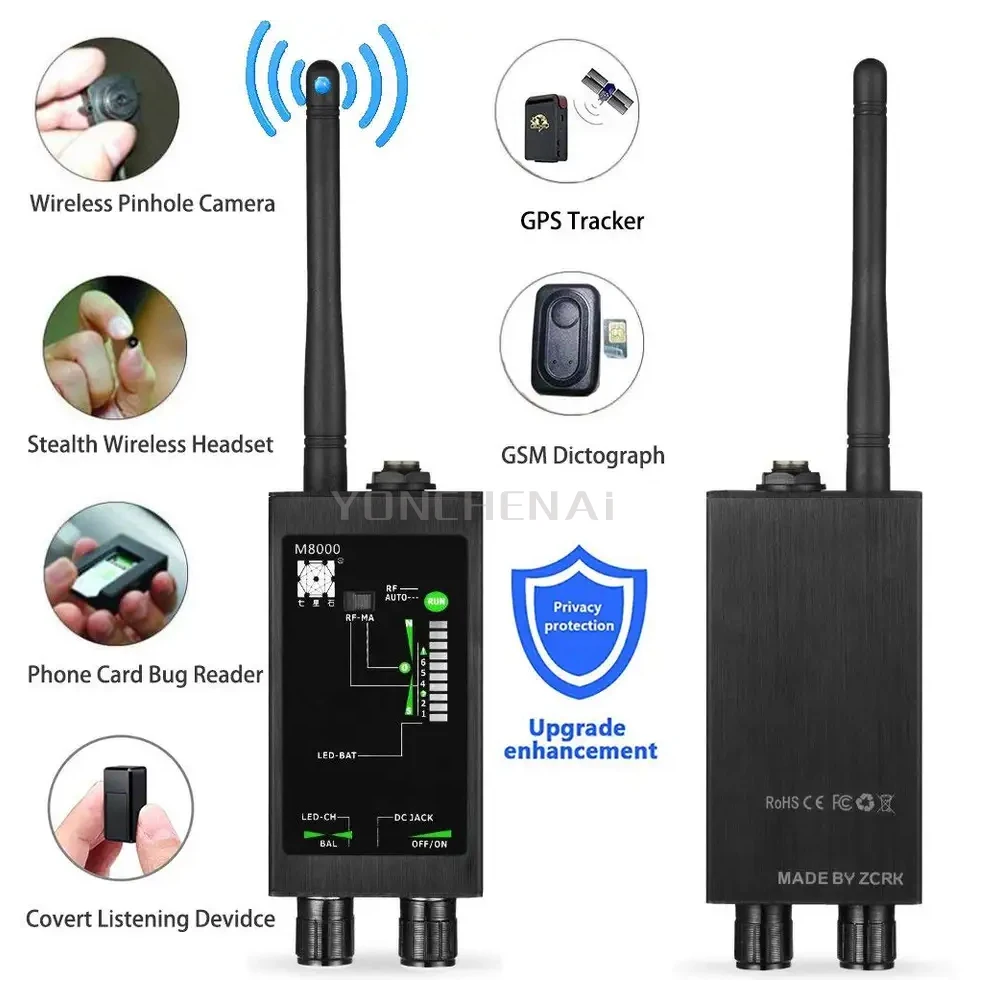 Automatic Signal Detector Wireless RF Signal Detector Anti-spy Candid Camera GSM GPS Scan Finder Magnetic Antenna Detect