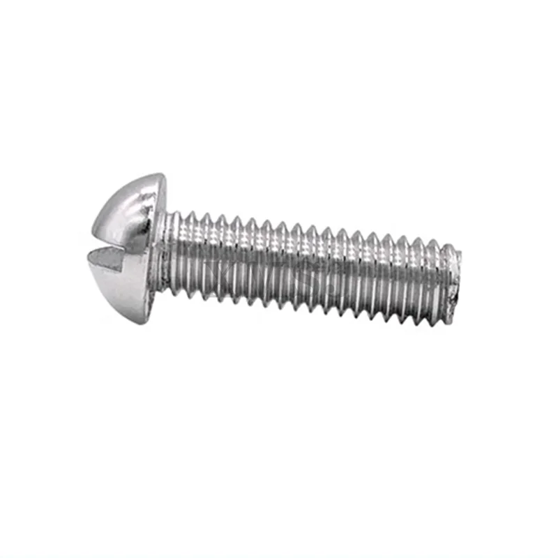 304 one-slot half-round head machine screw GB67-76 switch socket screw one-slot round head screw 1.6-M6