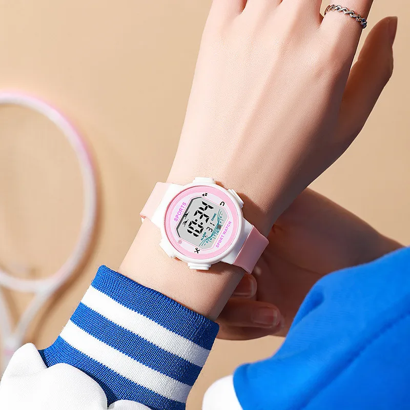 Electronic Watch, Trendy and Simple, Junior High School Students, Adolescents and Children's Multi-Functional Sports Watch