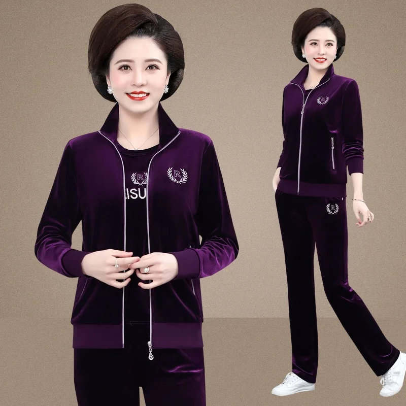 

Комплект спортивной одежды Ele Mommy: повседневный худи и топ с вышивкой, модный женский костюм из полиэстера и спандекса для весны и осени