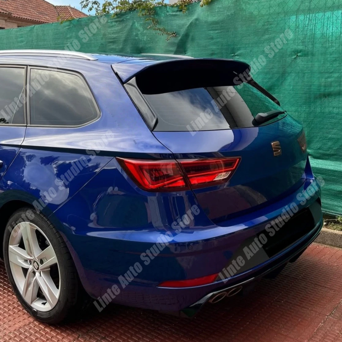 

Pair Rear Window Side Spoiler For Seat Leon 5F8 MK3 MK3.5 ST Sportstourer FR Cupra R 2013-2019 Rear Trunk Side Wing Exterior Kit