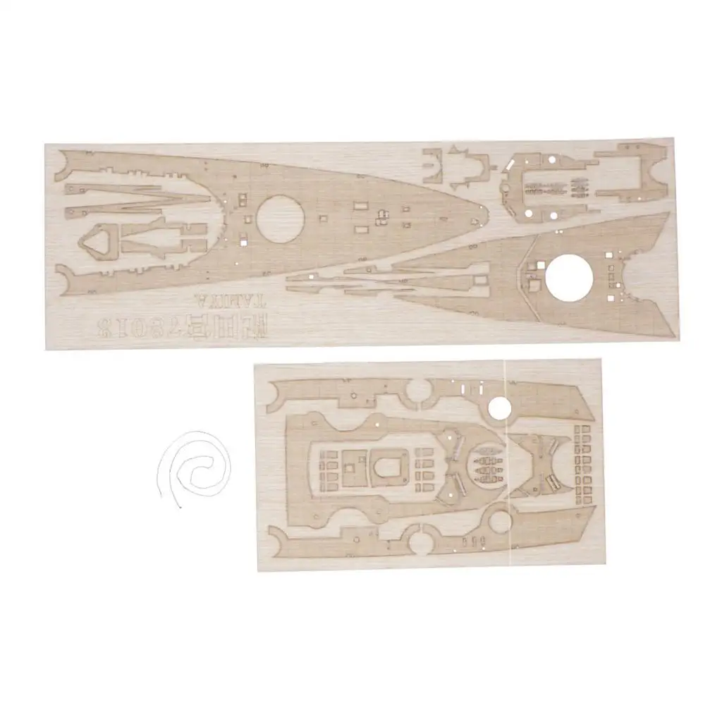 

1/350 Wooden Bismarck Battleship Warship Deck DIY Upgrade Parts
