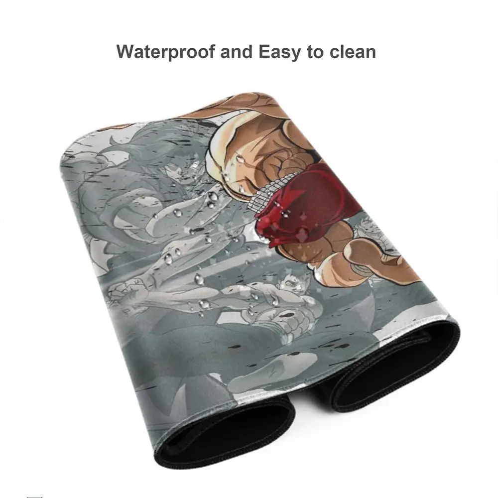 Anime baki hanma Mouse Pad Large Computer Mousepad Office Accessories XXL Pc Gamer Non-slip Deskmat Keyboard Rubber Game