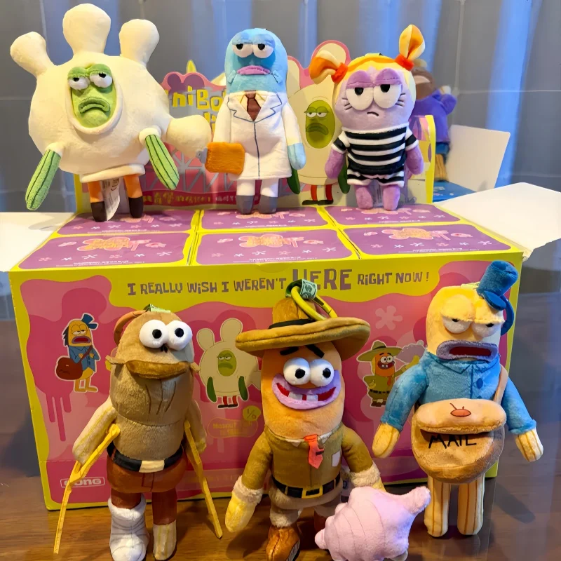 Pop Mart Spongebob Bikini Bottom Buddies 2 Series Genuine Blind Box Weird Plush Toys Figurines Bag Pendant Ornament Kids Gifts view 4