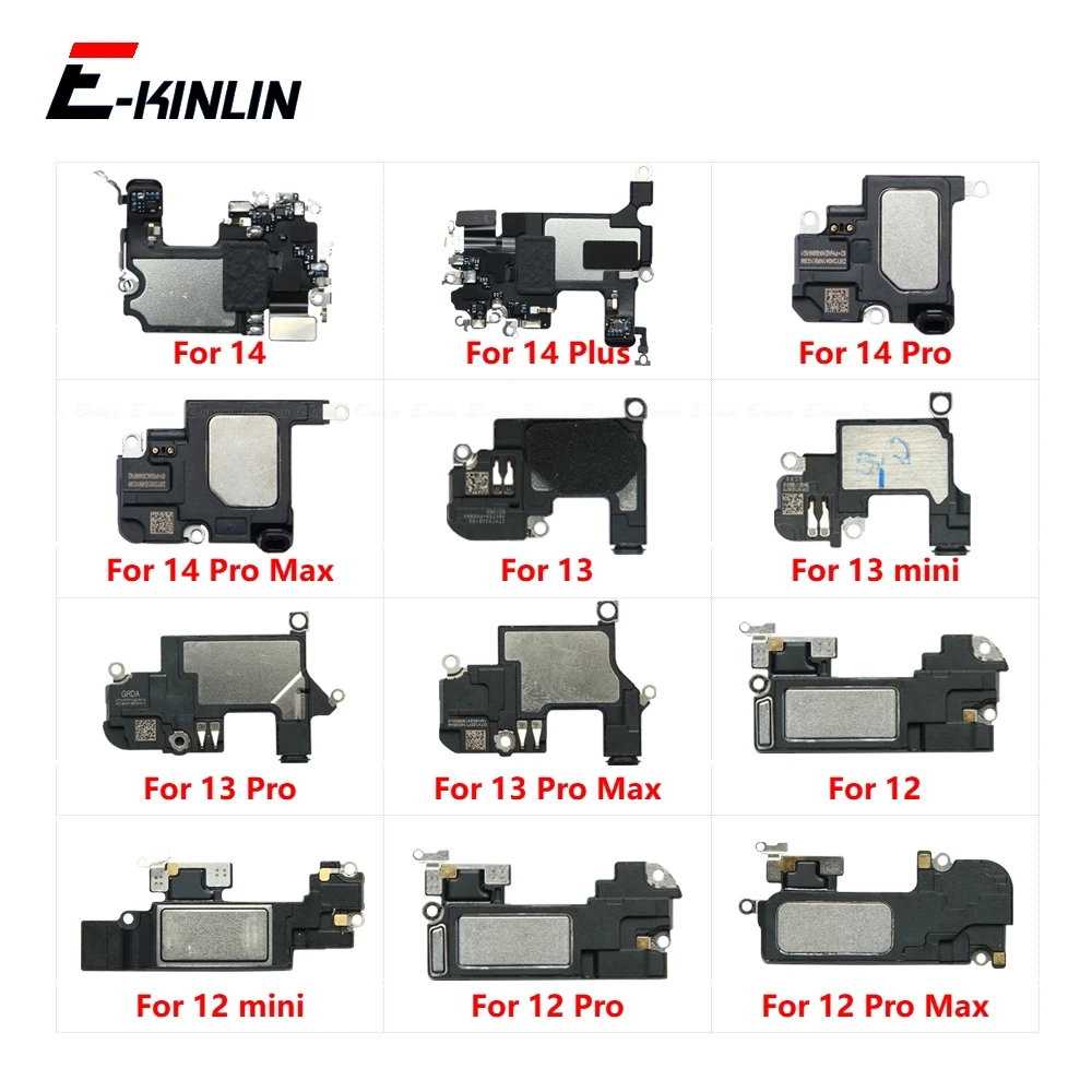 

Приемник динамика, передний верхний динамик, гибкий кабель, запасные части для ремонта для iPhone 12, 13, mini 15, 14 Plus Pro Max