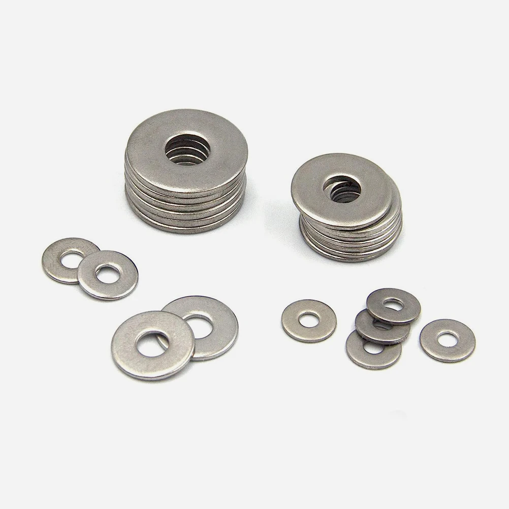 

325 Pcs Stainless Steel Flat Washer Sealing Washers Gasket Material Assorted Assortment Boxed