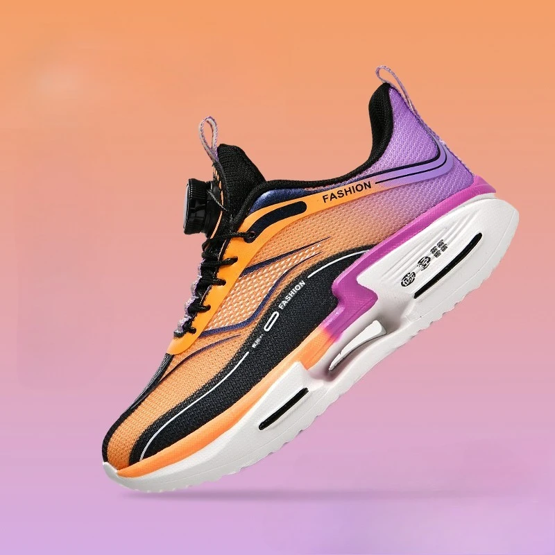 

Семейные кроссовки из карбоновой пластины для мальчиков, большие мальчики, студенческие кроссовки с вращающимися пуговицами, высокопопсовые кроссовки из ТПУ + попкорн для девочек