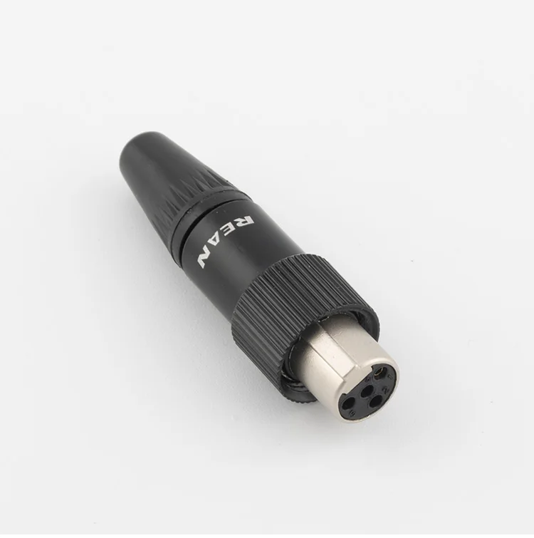 REANREAN TA4F mini xlr 4 pin Little Lock Connector, Mini XLR Connector, 4-pin female monitor power plug, w302