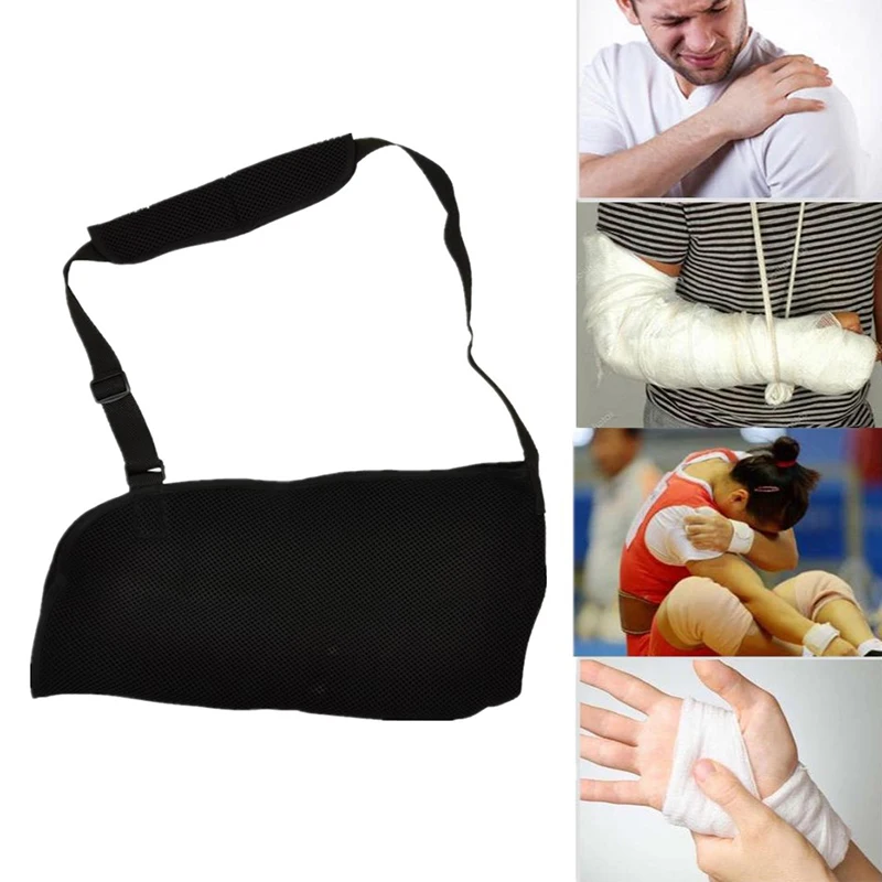 Breathable Arm Sling Adjustable Support Strap Lightweight Immobilizer For Injury Shoulder Elbow Wrist Rotator Cuff Women And Men