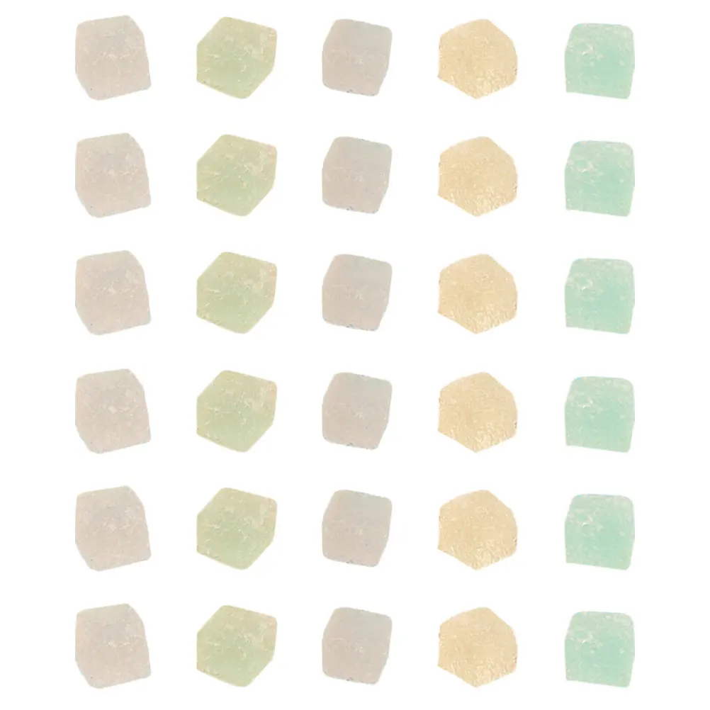 

30pcs Luminous Sugar Cube DIY Adornment Mini Soft Beads Plastic Colorful Phone Case Decor Craft Accessories
