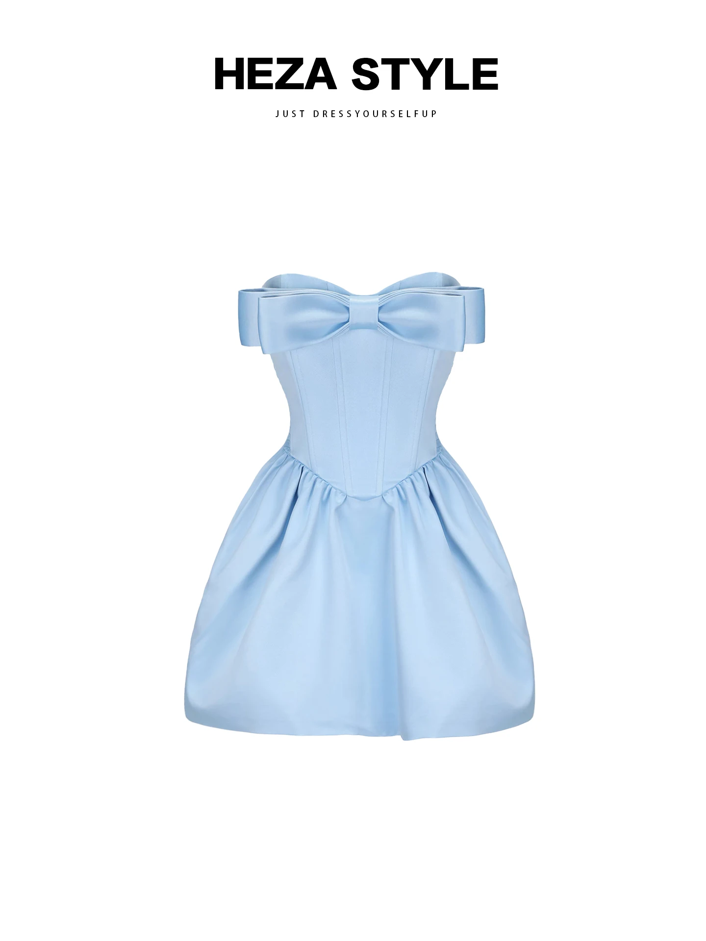 

HEZA Ele, женское платье больших размеров с бантом на день рождения, юбка трапециевидной формы принцессы без свека