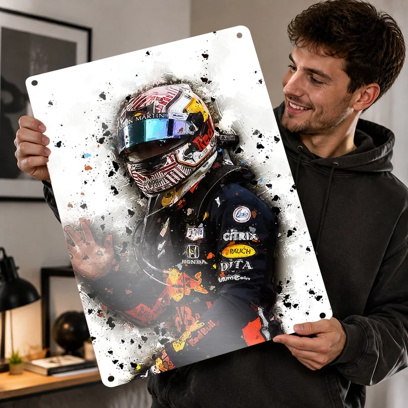 Pierre Gasly Aluminum Posters Customized Metal Tin Sign High Speed Motorsport Tribute Wall Art For Garage Office And Racing Fans