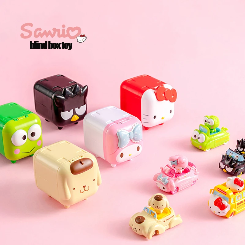 

Оригинальный Sanrio с героями мультфильмов Hello Kitty/моя мелодия для езды на всей семьи, Детская игрушечная машинка, подарок на день рождения