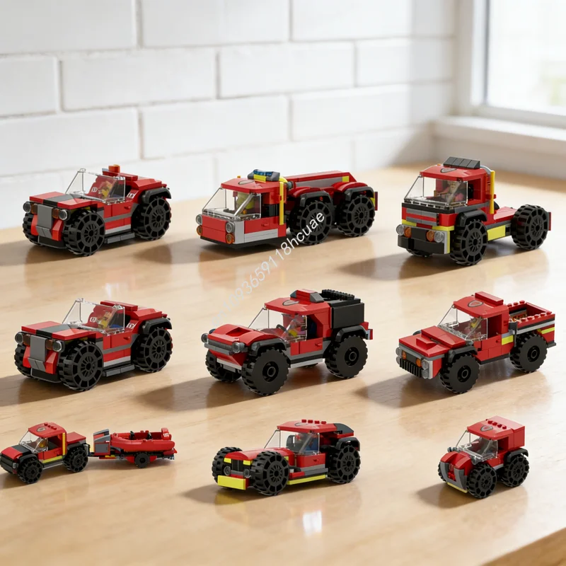 

Набор строительных блоков MOC City Builder S, 302 детали, 8 в 1, модель для сборки, игрушка, рождественский подарок, креативный конструктор, развивающая игрушка DIY