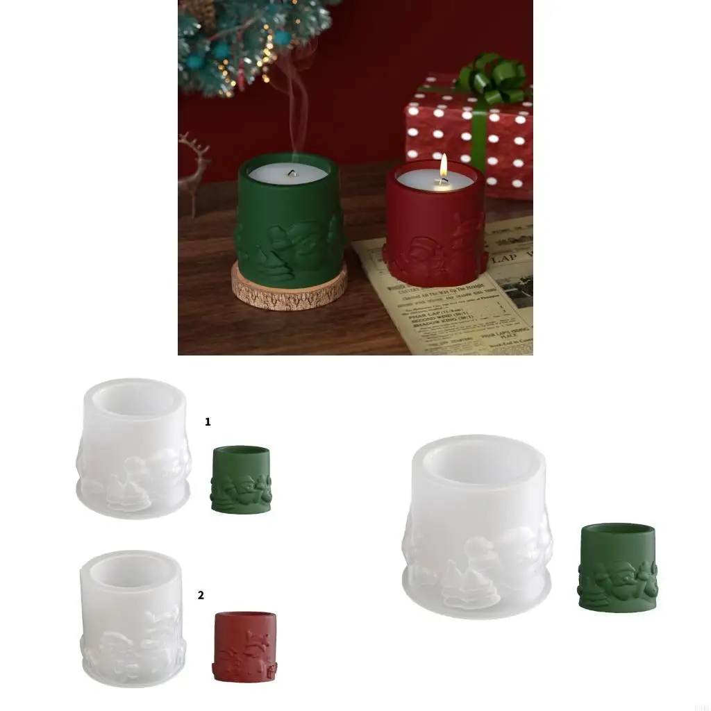 

R3MC Santa Силиконовые контейнерные формы для украшений ручной работы творческий подарок