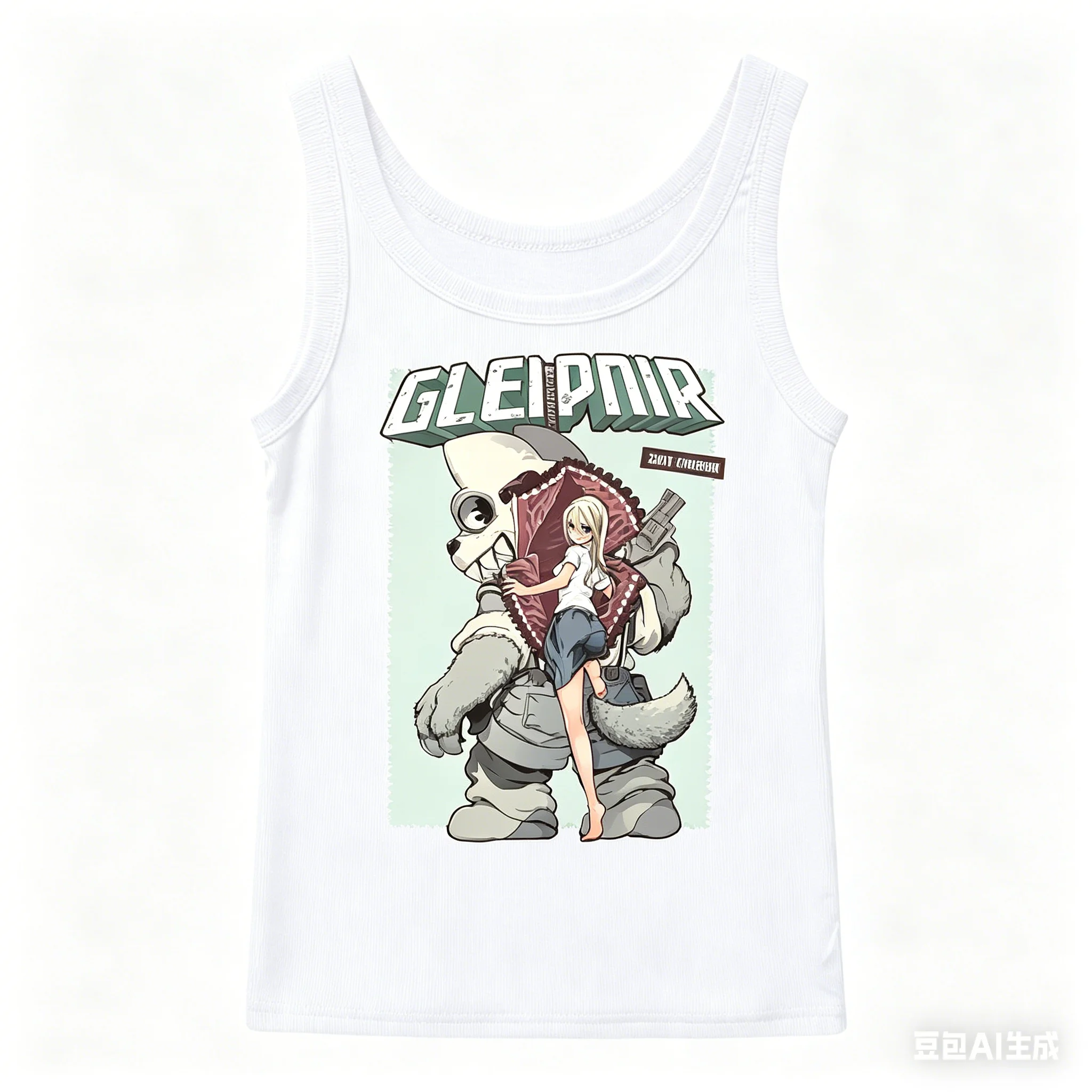 Gleipnir Ribbed Tank personality Clothes New Model Anime Tank top Yearround clothing Plus Size Y2k Short Streetwear Trendy soft