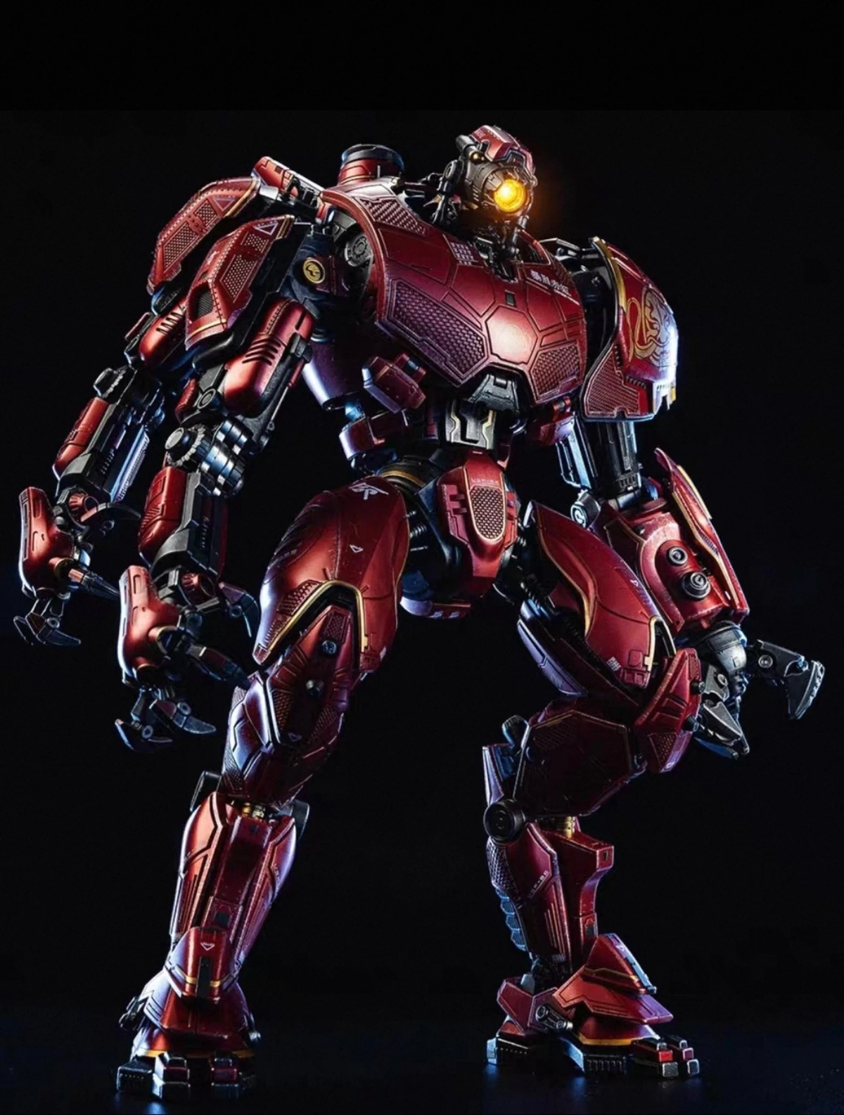 

Коллекционная фигурка Pacific Rim Crimson Typhoon - 7-дюймовая модель Jaeger Mark-4 с LED-подсветкой и гибкими суставами