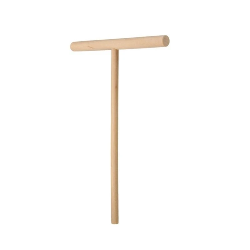 F92B 1PC for T Wooden Pancake Batter Spreader Rolling Pin Kitchen Tool