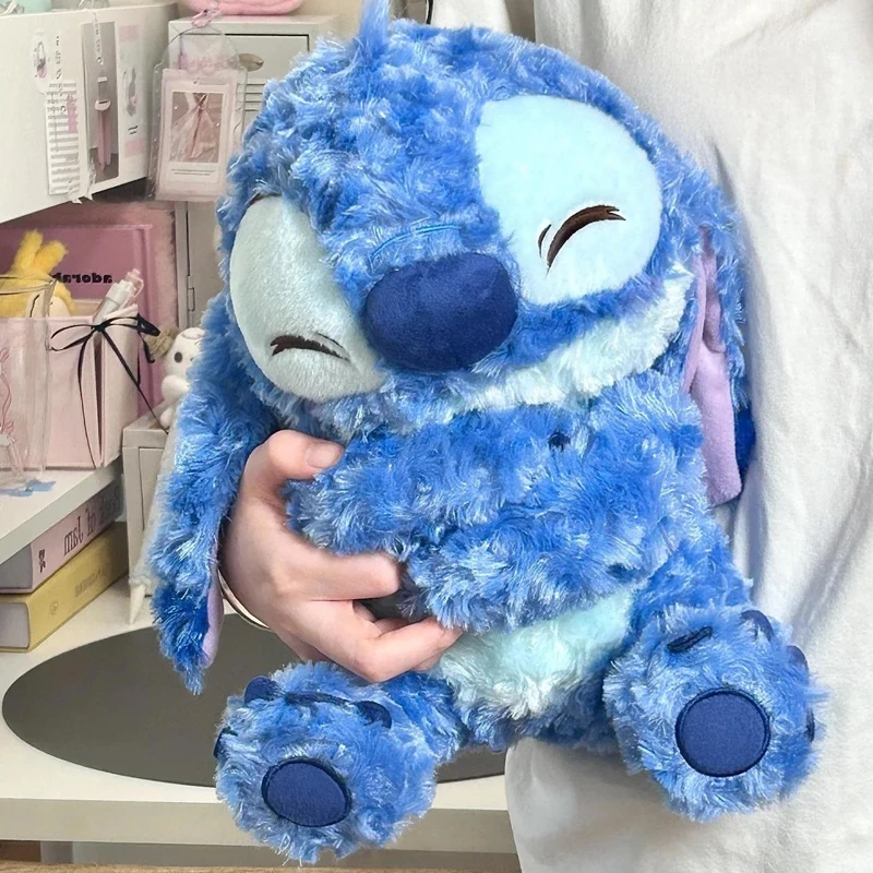 28 cm Disney Lilo und Stitch Plüschtiere Anime Plushie Stich Puppen Kawaii Long Fuzz Scrump Kissen Gefülltes Geschenk Kinder Weihnachten