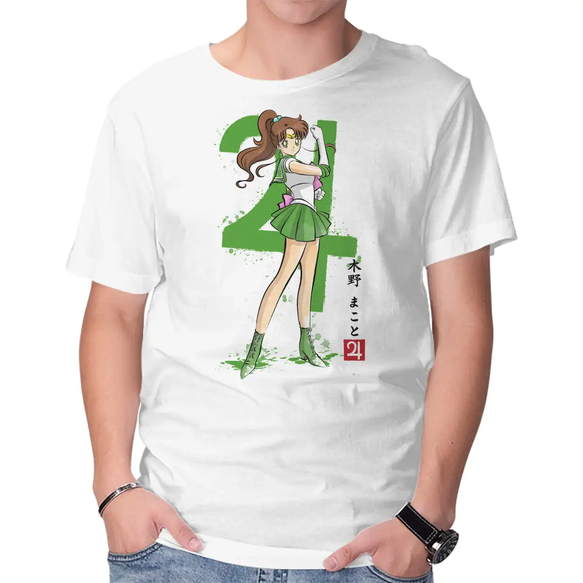 Jupiter Sumi-e Anime Graphic T-shirts for Men Clothing Women Short Sleeve Tees New Arrivals Unisex Summer