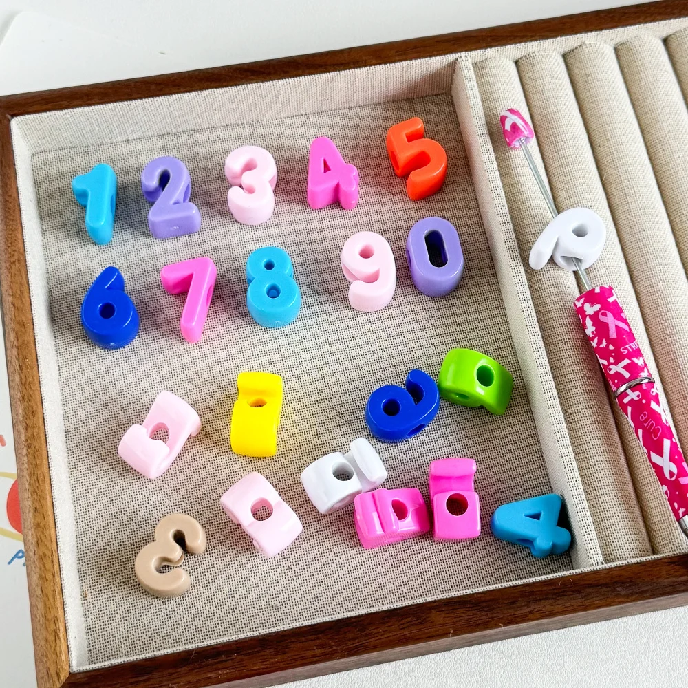 

Cordial Design 170Pcs 15*22MM DIY Beads/Solid Effect/Hand Made/Jewelry Findings & Components/Digital Shape/Acrylic Bead #18933
