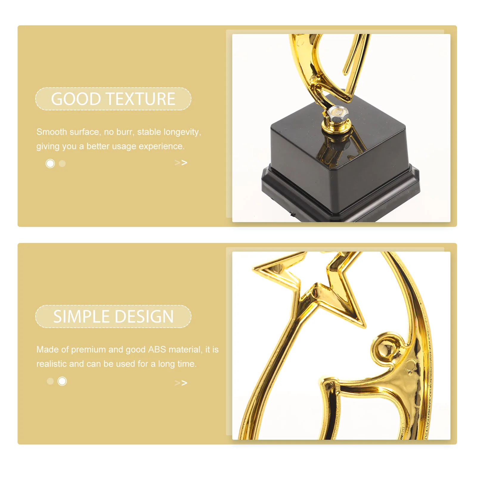 

Children Trophy Kids Prizes Plastic Awards Mini ABS Winner Game Rewards Competition Smooth Durable Realistic No Burr DIY