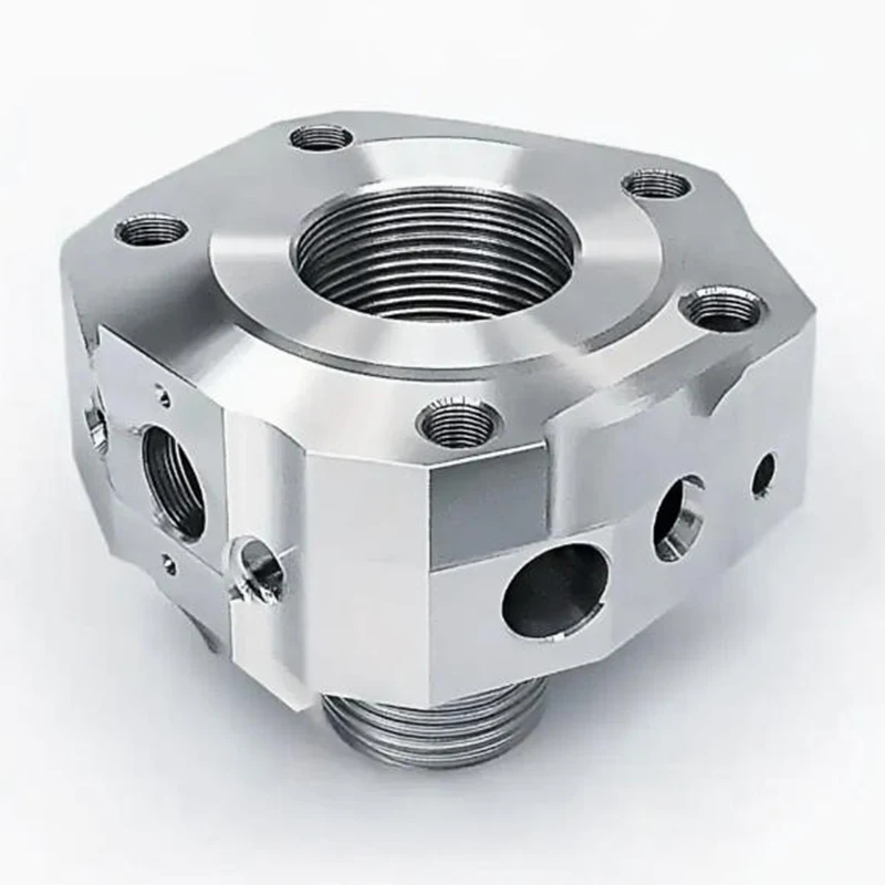 Custom Mirror Polished Aluminum Sealed Lens Housing CNC Machined Aluminum Heat Sink Camera Flange Housing